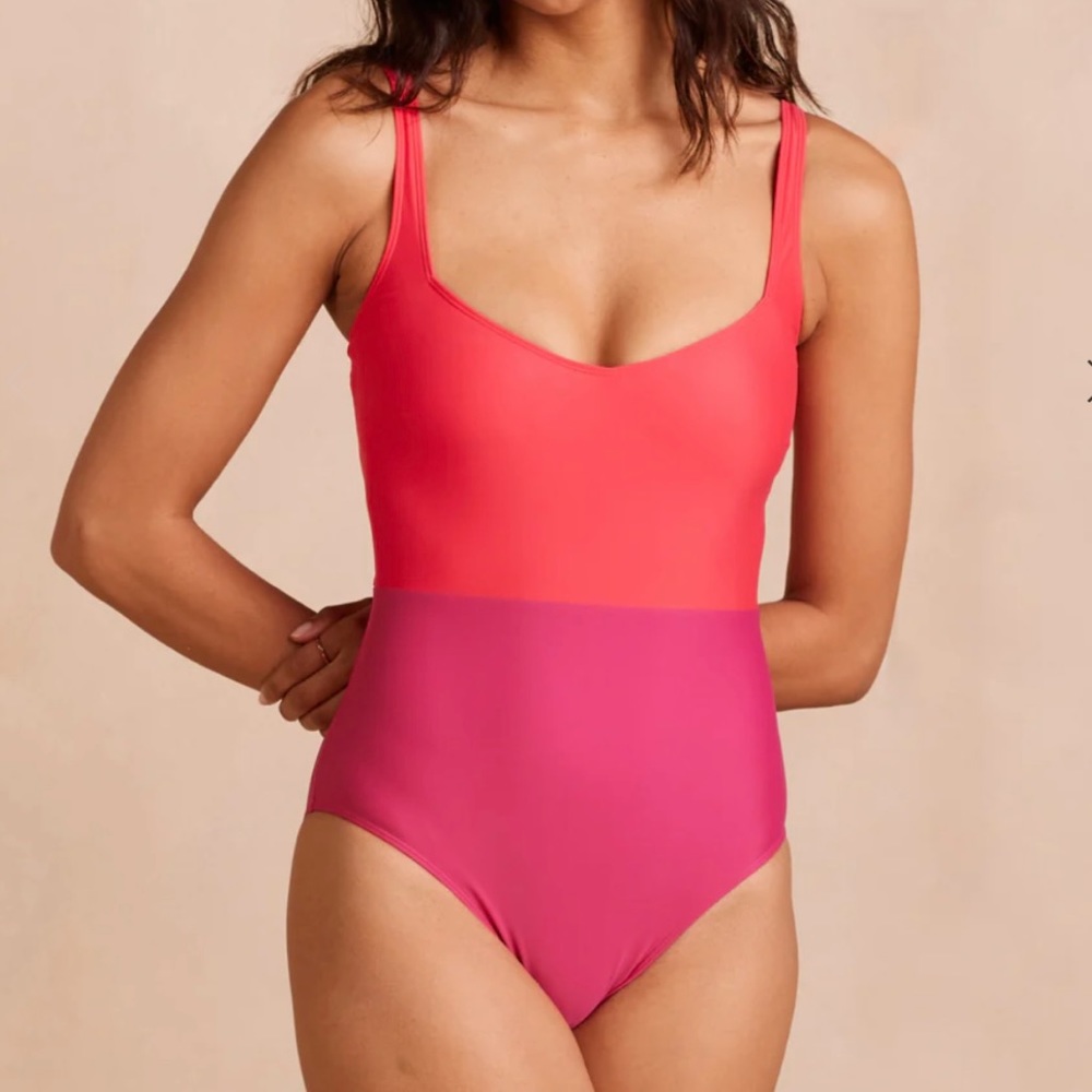 SUMMERSALT , The Seascape Sweathart One Piece Bathingsuit